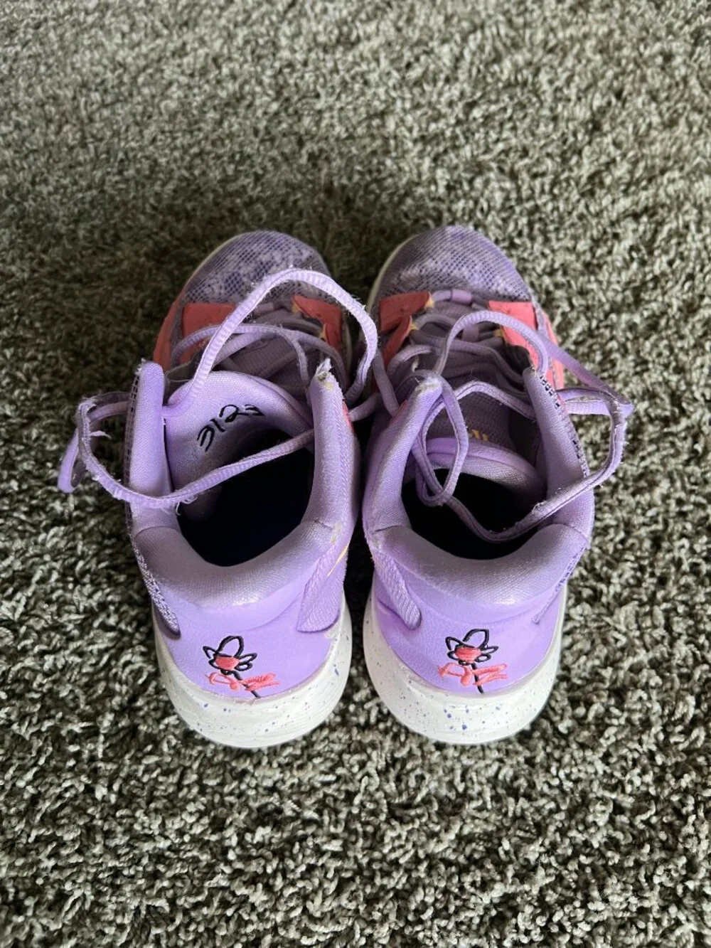 Girls Rare Nike Kyrie 7 Lilac Melon Tint CT4080-501 GS Youth Size 7Y